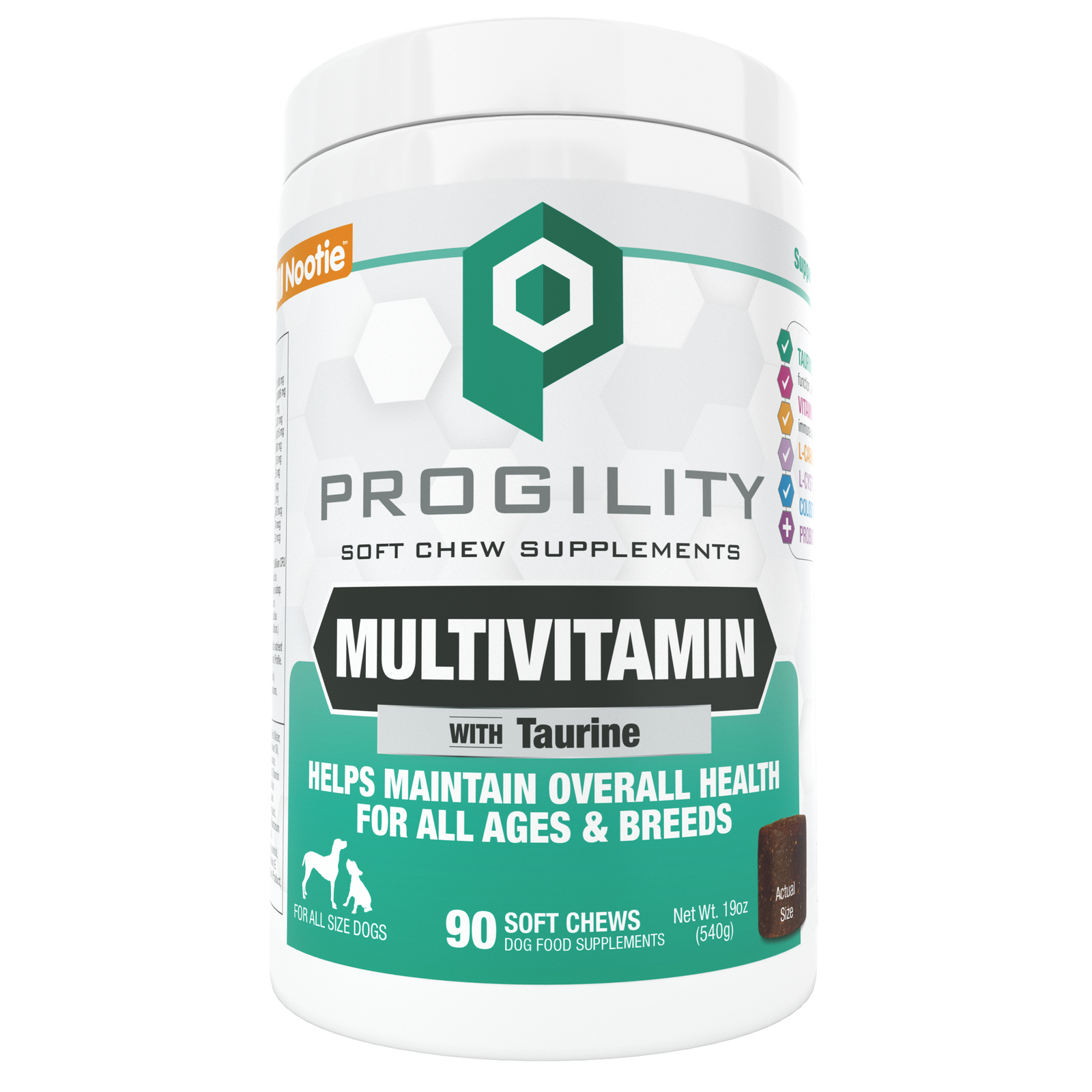 Progility Multivitamin Soft Chew Supplement for Dogs | Helps Maintain Overall Health for All Ages & Breeds