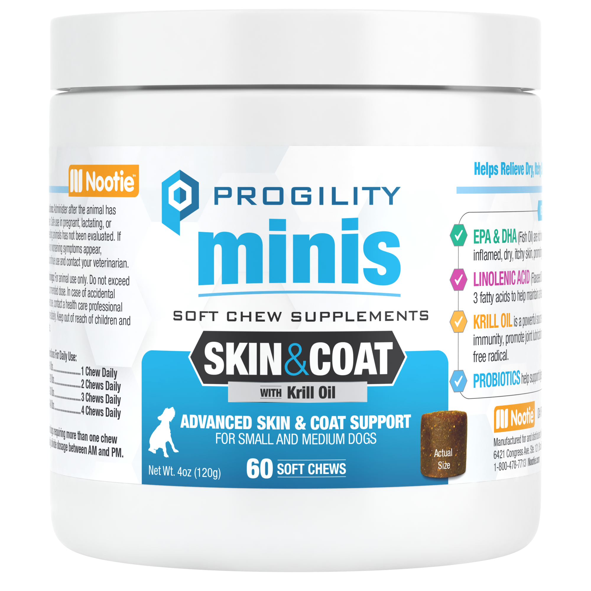 Progility Minis Hip & Joint Soft Chew Supplement