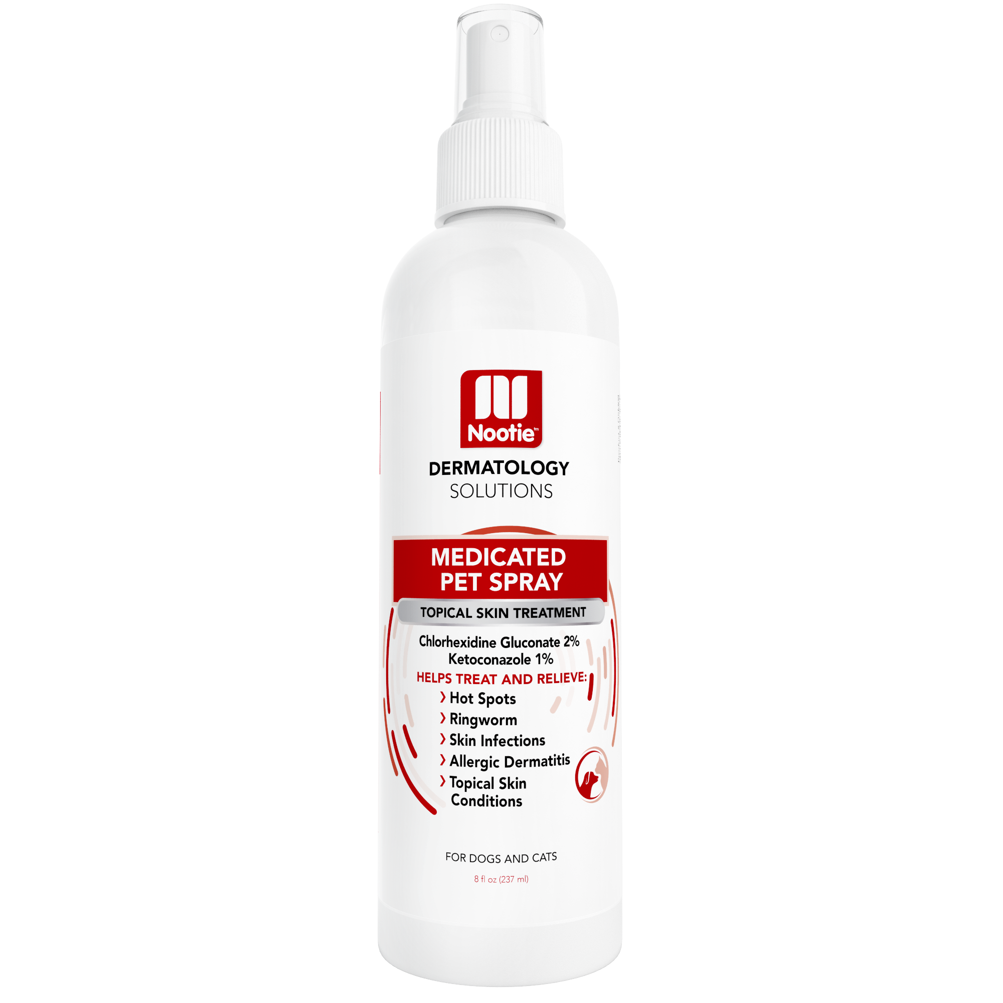 Medicated Pet Spray 8 oz Antifungal Antibacterial Nootie