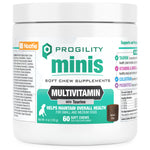 Progility Minis Multivitamin Soft Chew Supplements | Helps maintain overall health for Small and Medium Dogs