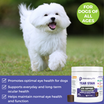 Progility Tear Stain Eye Support Soft Chew Supplement for Dogs | Advanced Eye Health Formula