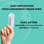 Medicated Dental Finger Wipes for Dogs | Removes Tartar and Plaque - 80 Wipes
