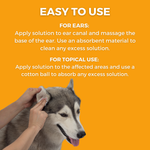 Medicated Pet Ear Flush | 4 oz - Antifungal & Antibacterial