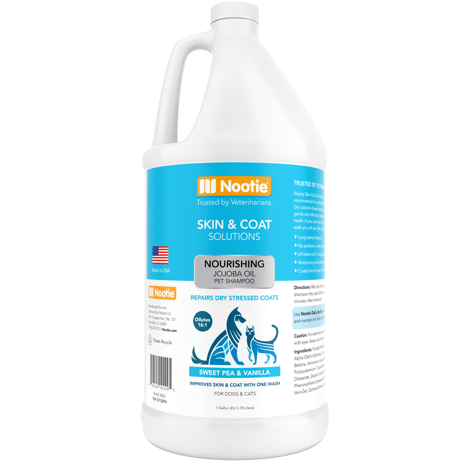 Nourishing Jojoba Oil Pet Shampoo | Sweet Pea & Vanilla – Nootie