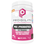 Progility Pre & Probiotics Soft Chew Supplements for Dogs | Supports a Healthy Gut and Digestion