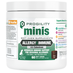 Progility Minis Allergy & Immune Soft Chew Supplements for Dogs for Seasonal Allergy Support | Advanced Immune Support for Seasonal Allergies - For Small and Medium Dogs