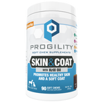 Progility Skin & Coat Soft Chew Supplements for Dogs | Promotes Healthy Skin and A Soft Coat
