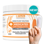 Medicated Ear Finger Wipes for Dogs and Cats | Topical Ear Treatment