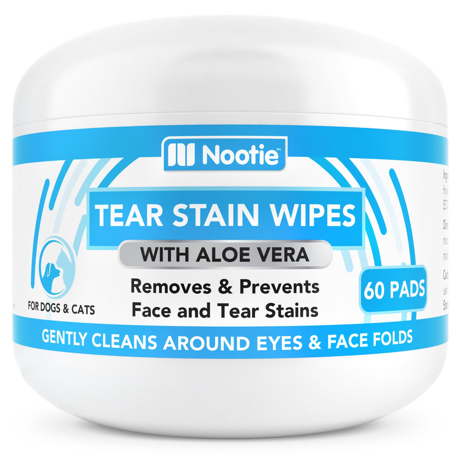 Tear Stain Wipes for Dogs & Cats  | 60 Pads