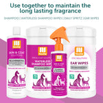 Waterless Shampoo Wipes with Aloe and Oatmeal | Japanese Cherry Blossom