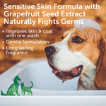 Hypoallergenic Grapefruit Seed Extract Pet Shampoo | Coconut Lime Verbena