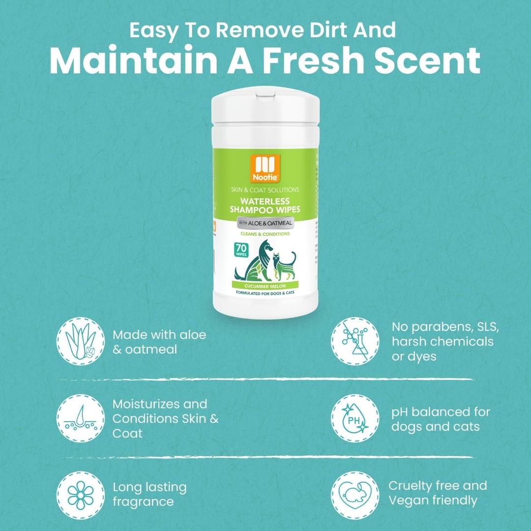 Nootie Cucumber Melon Ear Wipes For Dogs & Cats Nootie Cucumber Melon Ear Wipes For Dogs & Cats