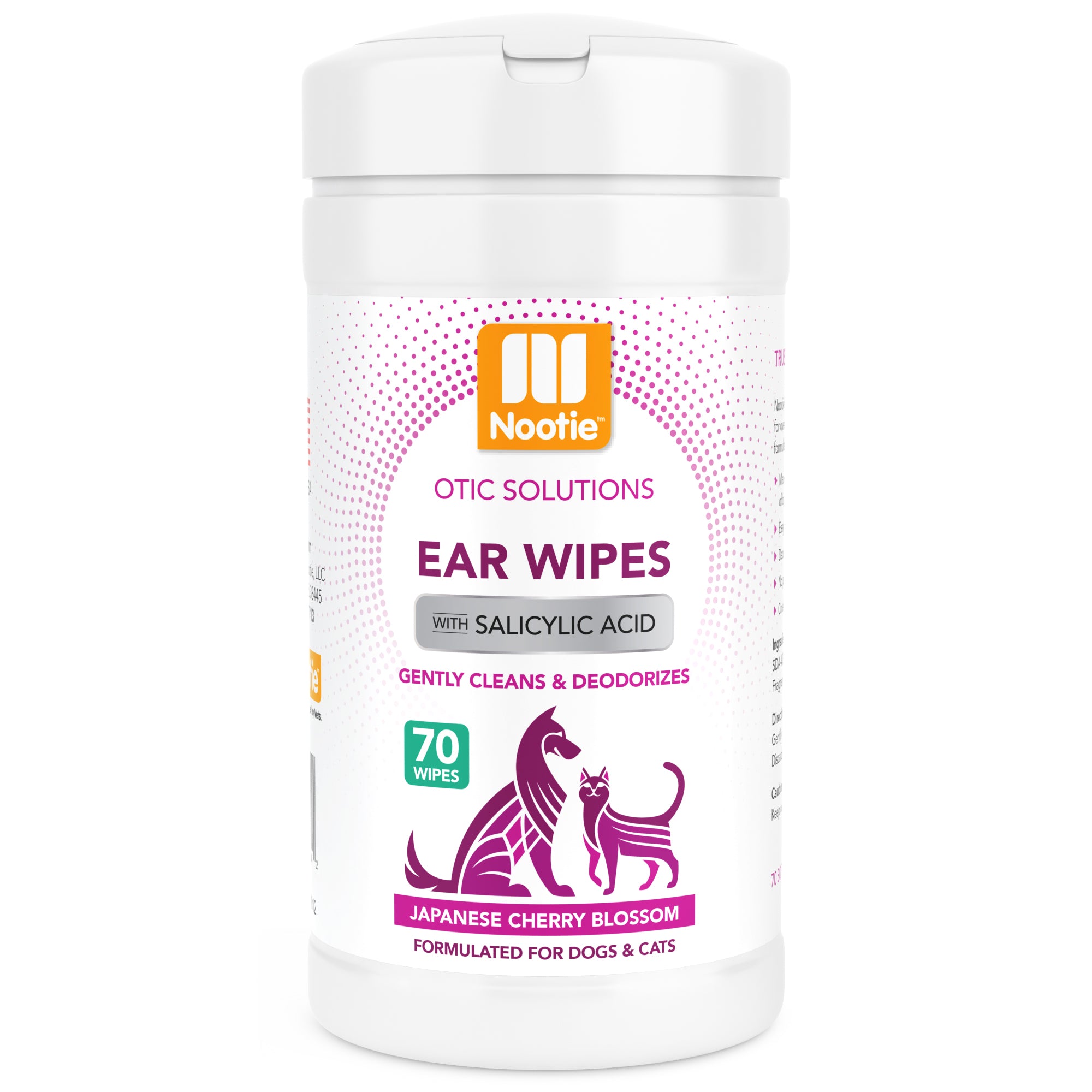 Nootie Cucumber Melon Ear Wipes For Dogs & Cats Nootie Cucumber Melon Ear Wipes For Dogs & Cats
