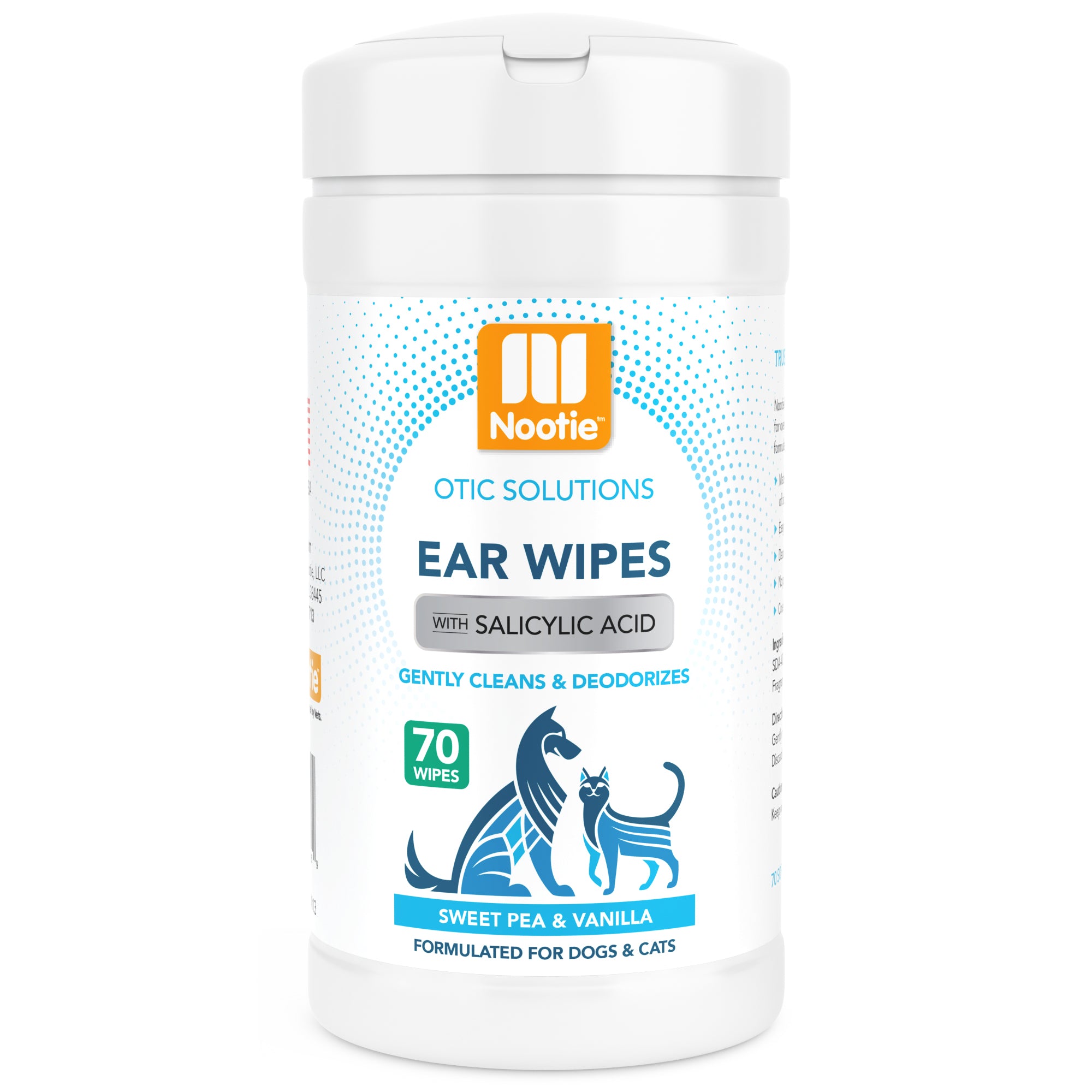 Nootie Cucumber Melon Ear Wipes For Dogs & Cats Nootie Cucumber Melon Ear Wipes For Dogs & Cats